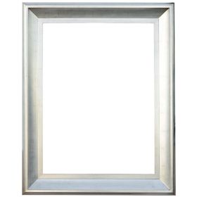 The Sterling Frame 36X48 Silver with Champagne Wash
