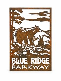 Rustic Metal Blue Ridge Parkway Wall Art