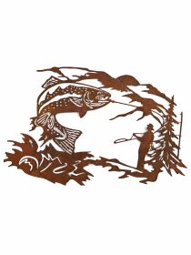 Catch of the Day Fishing Metal Wall Art