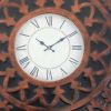 23" Bronze Metal Analog Square Wall Clock