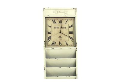 60" X 14" Off White Metal Hanging Wall Decor
