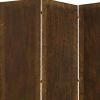 72" Bronze Folding Three Panel Screen Room Divider