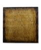36" X 36" Bronze Square Abstract Hanging Dimensional Sculpture
