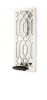 6" White Wood Wall Sconce Candle Holder