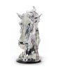 11" Silver Glass Figurine Tabletop Sculpture