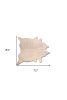 6' X 7' Off White Cowhide Cowhide Print Handmade Area Rug
