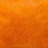 18" Orange Genuine Cowhide Throw Pillow