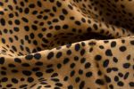 6' X 7' Brown And Black Cowhide Cheetah Print Area Rug