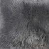 12" X 20" X 5" Gray Sheepskin  Pillow