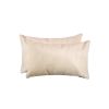 Set of Two 12" X 20" Natural Cowhide Throw Pillow