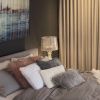 Set of Two Ivory Faux Fur Throw Pillow