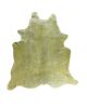 6' X 7' Lime Green Cowhide Cowhide Print Area Rug