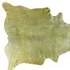 6' X 7' Lime Green Cowhide Cowhide Print Area Rug