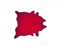 5' X 7' Red Cowhide Area Rug