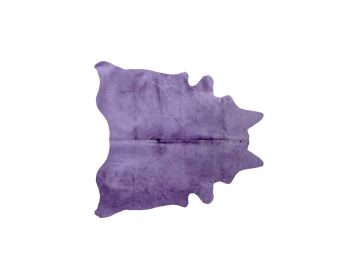 5' X 7' Purple Cowhide Hand Tufted Area Rug