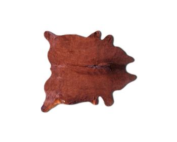5' X 7' Brown Cowhide Cowhide Print Area Rug