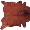 5' X 7' Brown Cowhide Cowhide Print Area Rug