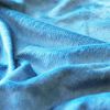 5' X 7' Blue Cowhide Handmade Area Rug