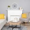 26" X 26" White Metal Circle