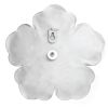 Set of Three 8" x 8" White Metal Flower Wall Decor