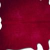 6' X 7' Burgundy Cowhide Area Rug
