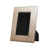 4" x 6" Natural Cowhide Tabletop Picture Frame with Mat