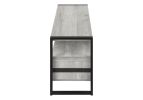 59" Black and Gray Cabinet Enclosed Storage TV Stand