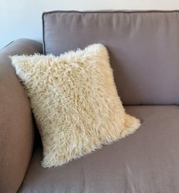 24" Gold Microsuede Down Euro Throw Pillow
