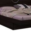 Brown Wood King Bed Frame