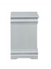 24" Platinum Two Drawers Nightstand