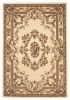 8' X 11' Beige And Brown Floral Medallion Area Rug