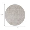 8' Ivory Hand Woven Round Rug