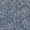 8' Indigo And Ivory Abstract Hand Woven Round Rug