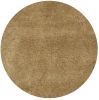 8' Gold Hand Woven Round Rug