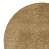 8' Gold Hand Woven Round Rug