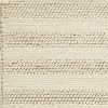 5' X 7' Ivory And White New Zealand Lambs Wool Striped Hand Woven Area Rug