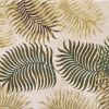 5' X 8' Natural Green And Brown Wool Botanical Leaves Hand Tufted Area Rug