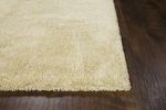 8' X 10' Yellow Shag Hand Woven Area Rug