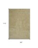8' X 10' Yellow Shag Hand Woven Area Rug