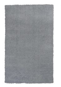 8' X 10' Gray Shag Hand Woven Area Rug
