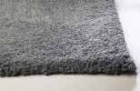 8' X 10' Gray Shag Hand Woven Area Rug