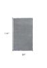 8' X 10' Gray Shag Hand Woven Area Rug