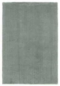 8' X 10' Slate Blue Shag Hand Woven Area Rug