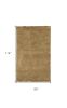 8' X 10' Gold Shag Hand Woven Area Rug
