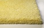 8' X 10' Canary Yellow Shag Hand Woven Area Rug