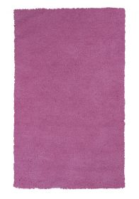 8' X 10' Hot Pink Shag Hand Woven Area Rug