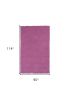 8' X 10' Hot Pink Shag Hand Woven Area Rug