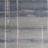 7' X 10' Blue And Gray Abstract Area Rug