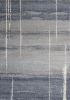 7' X 10' Blue And Gray Abstract Area Rug