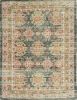 8' X 11' Brick Red Green And Brown Jute Southwestern Handmade Distressed Area Rug